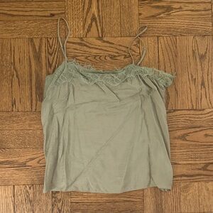 Vince Lace Trim Sage Camisole